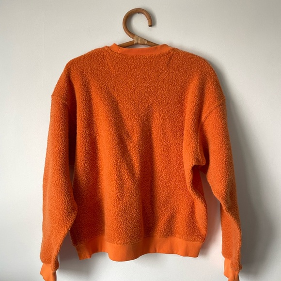 Outdoor Voices MegaFleece Oversized Crewneck Sweatshirt Sunstone Orange $98 Wool - Picture 4 of 7